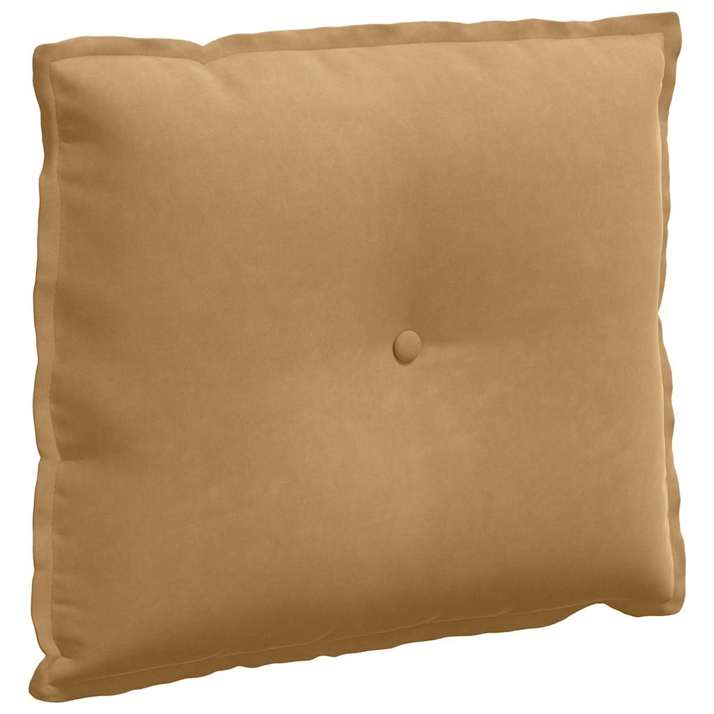 Vidaxl rugkussen bruin 60 x 50 cm cordstof