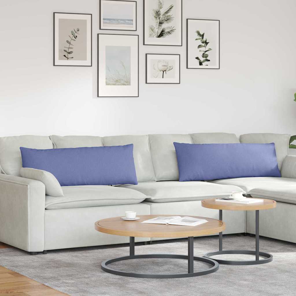 Vidaxl sofa kussens 2 pcs jeans blauw 120 x 40 cm stof