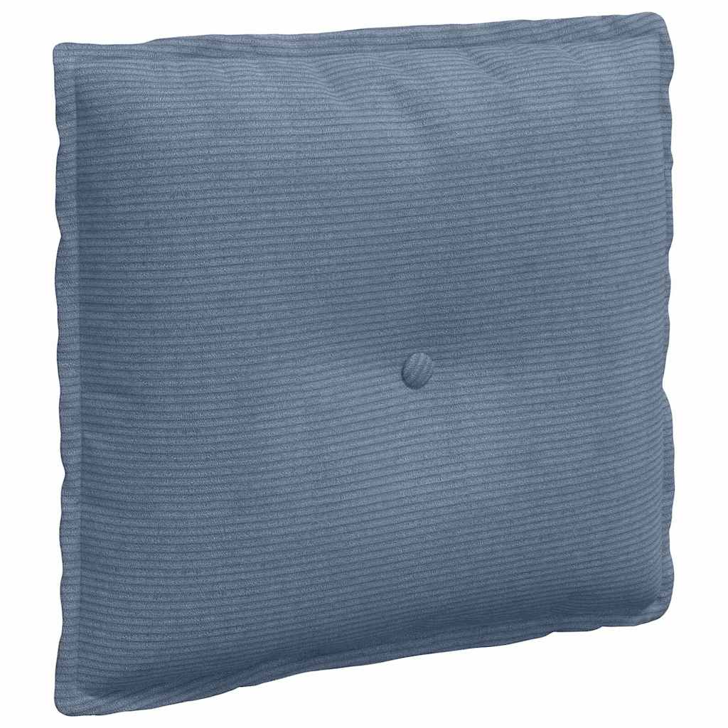 Vidaxl rugkussen blauw 50 x 45 cm cordstof