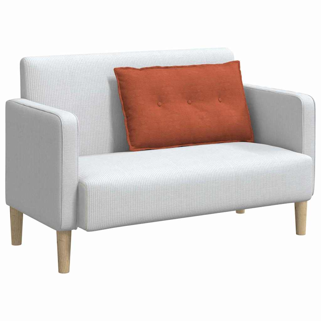 Vidaxl rugkussen rood-oranje 80 x 50 cm cordstof