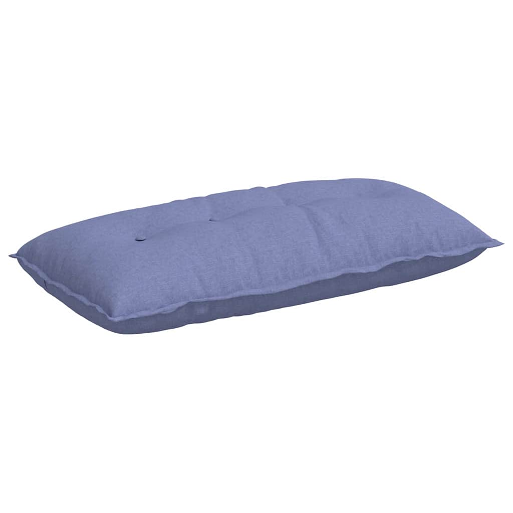 Vidaxl rugkussen jeans blauw 100 x 19 x 50 cm stof