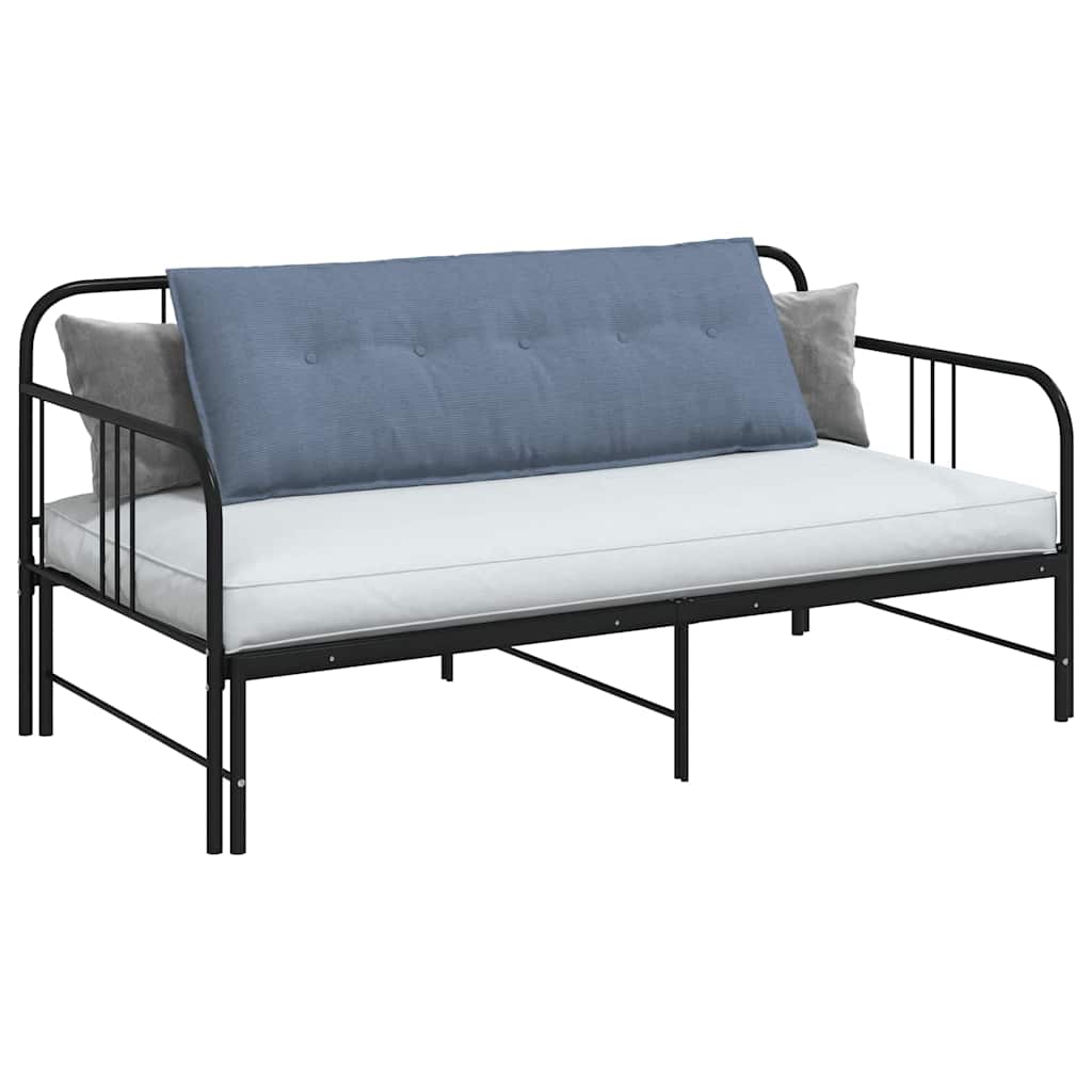 Vidaxl rugkussen blauw 140 x 50 cm cordstof