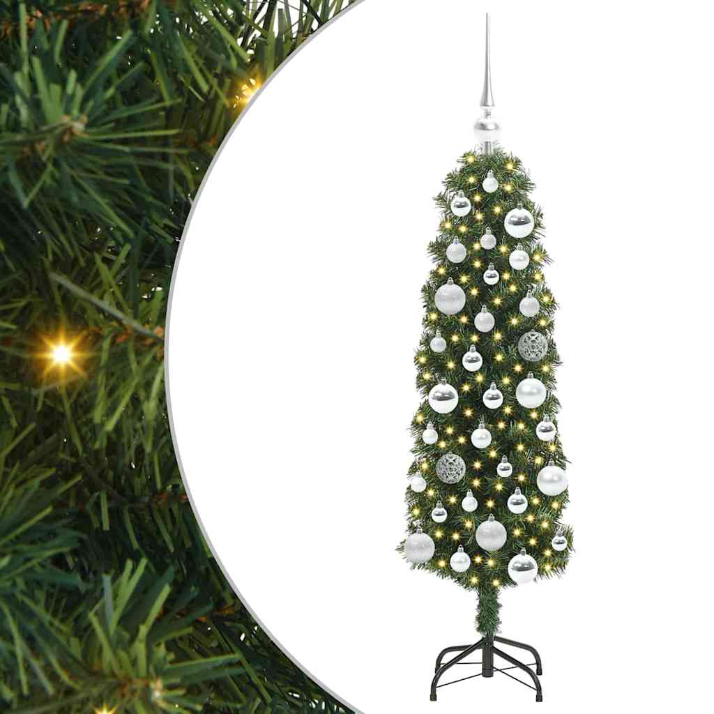 Vidaxl kunstkerstboom groen 120 cm pvc en staal en kunststof