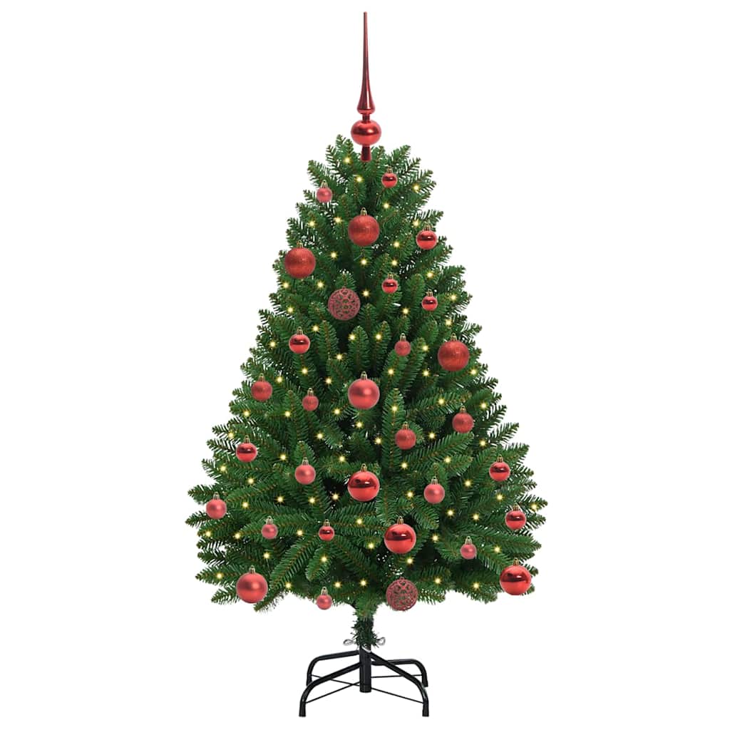Vidaxl kunstkerstboom met 150 led groen 120 cm pvc en metaal