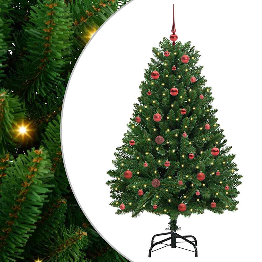Vidaxl kunstkerstboom met 150 led groen 150 cm pvc en metaal