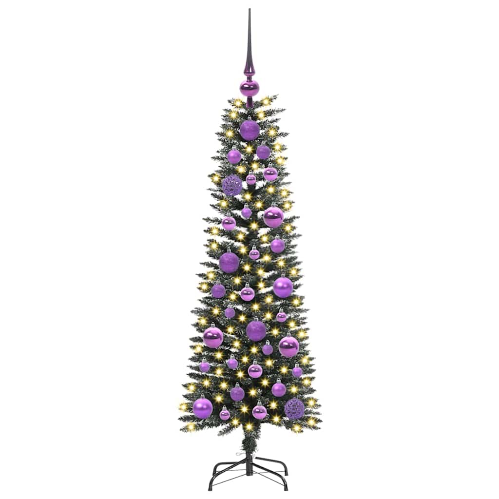 Vidaxl kunstkerstboom met 150 led groen 120 cm pvc en plastic en staal