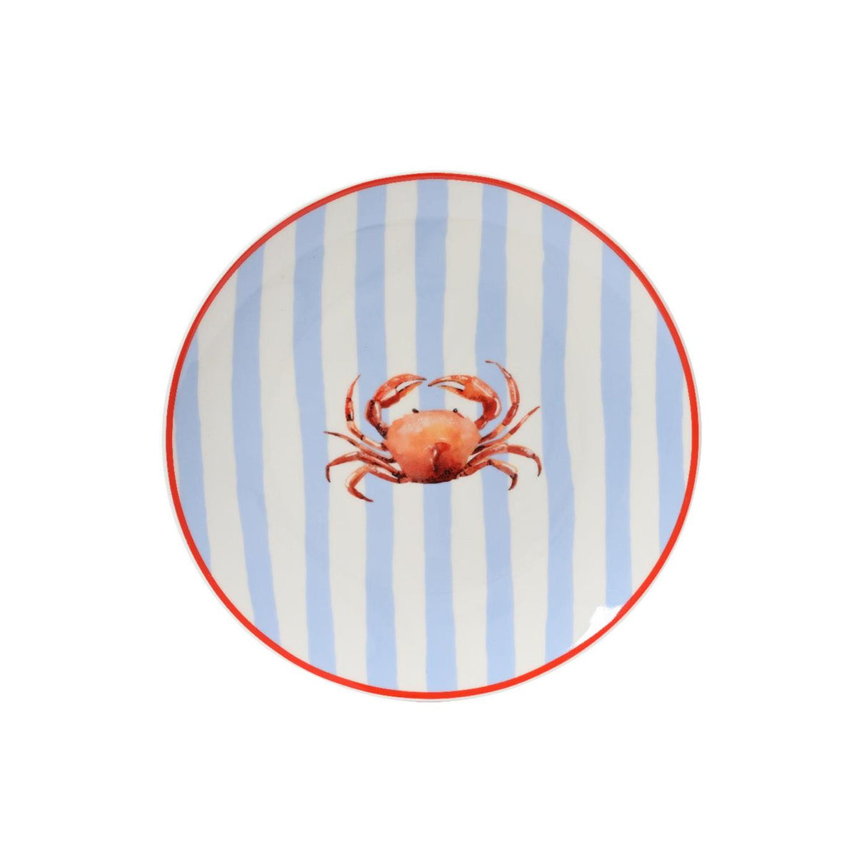 Decoris Frühstücksteller Krabbenporzellan ø19,4xh2cm