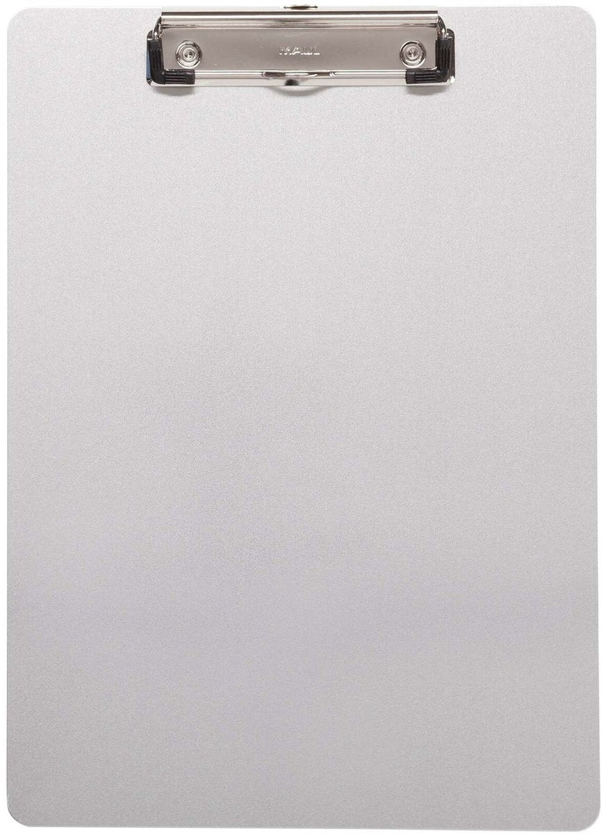 Maul Klemmbrett A4 Hochformat Aluminium silber