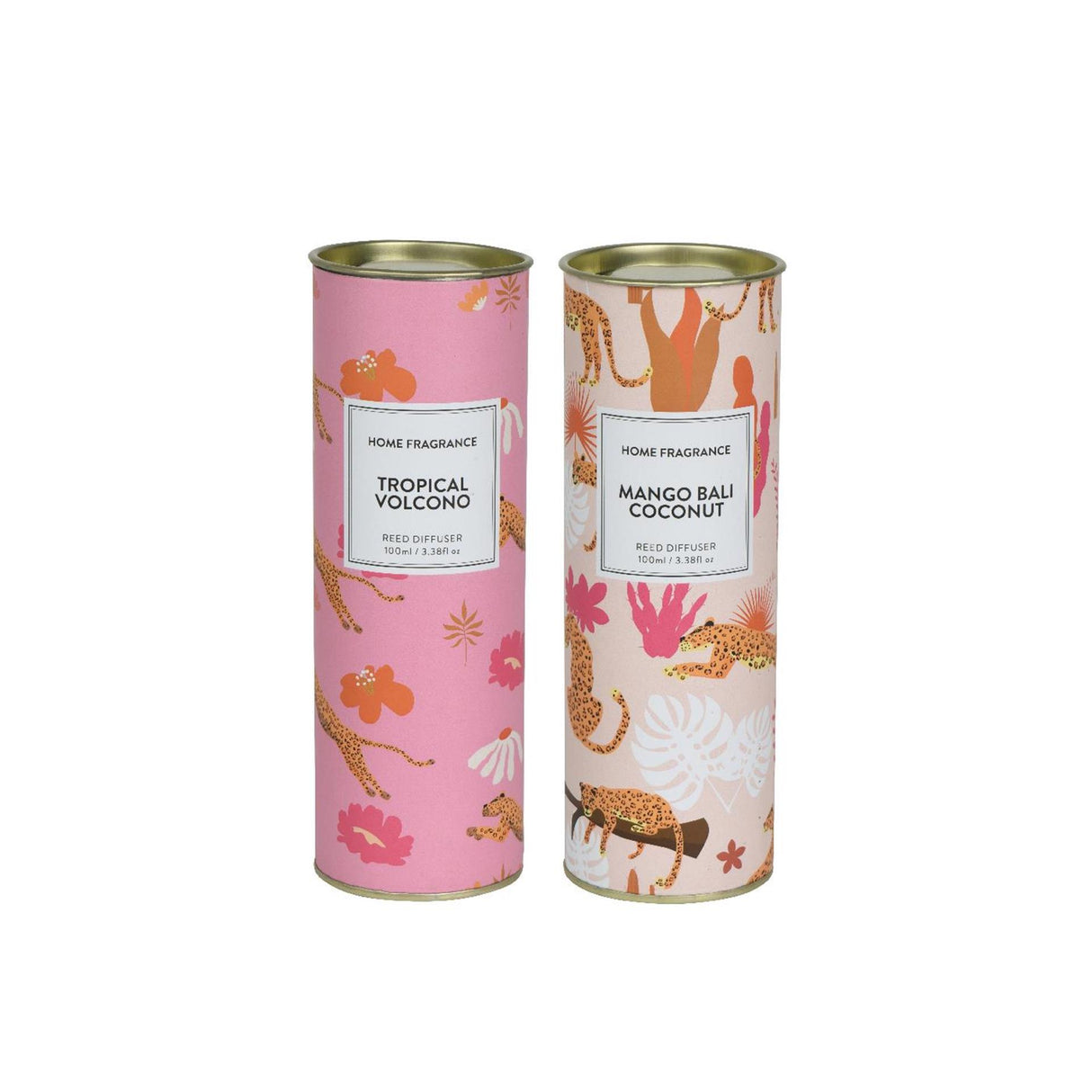 Decoris diffuser glas in koker 100ml ã˜6,5xh18,5cm 2 assorti