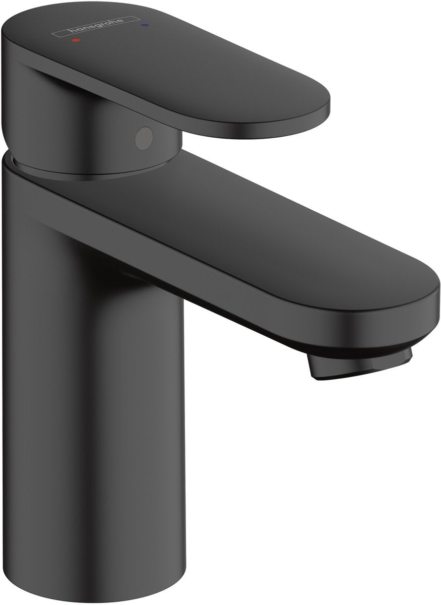 Hansgrohe Lackmischung – Waschtischmischer – Einhebelbedienung – ohne Ablaufgarnitur – Größe 100 mm – mattschwarz