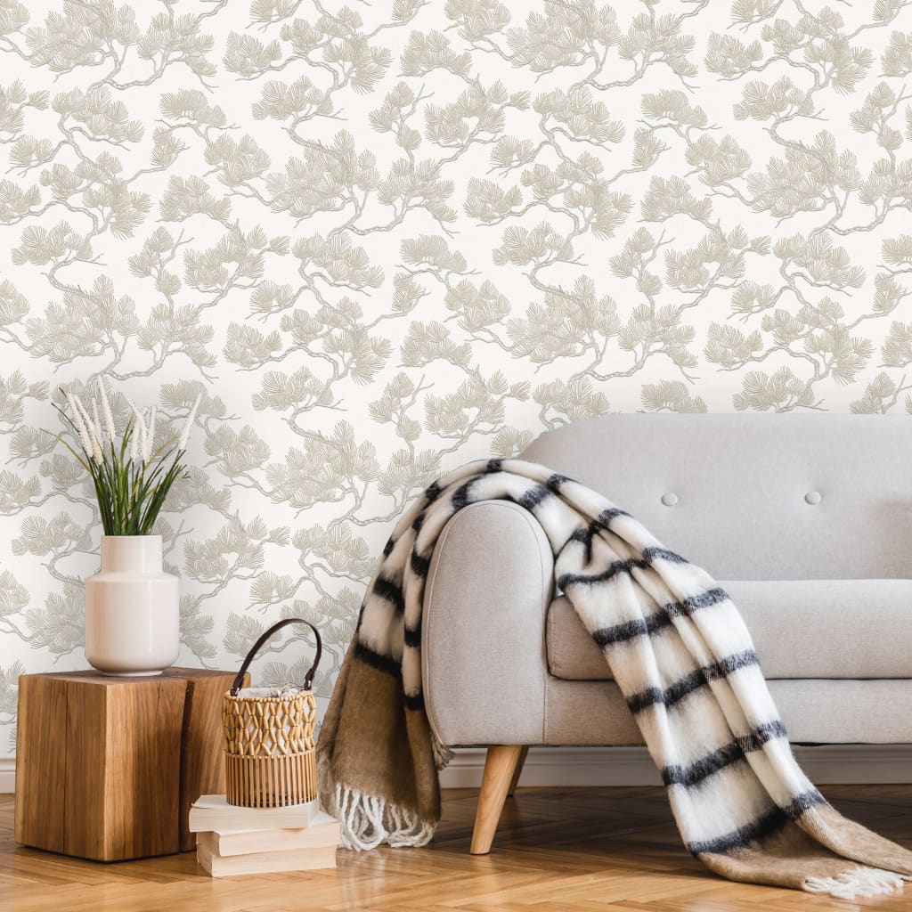 DUTCH WALLCOVERINGS DUTCH WALLCOVERINGS Tapete Kiefer weiß