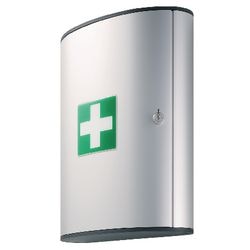 Erste-Hilfe-Schrank langlebig 1974-23 30x11,8x40cm Aluminium silber