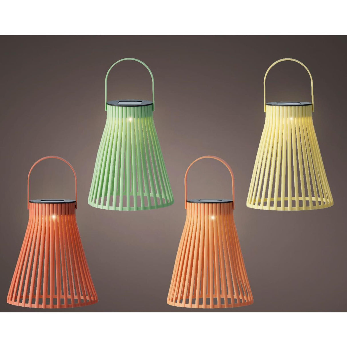 Lumineo Solarlaterne Kunststoff H18,5cm