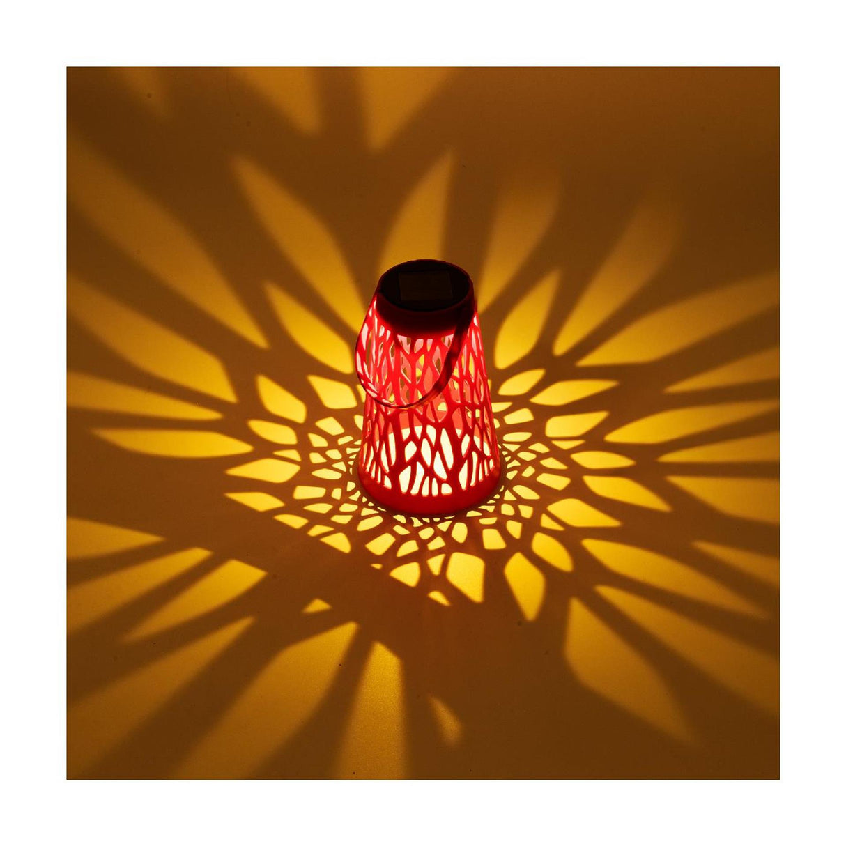 Lumineo Solarlaterne Kunststoff ø11,5xh18cm