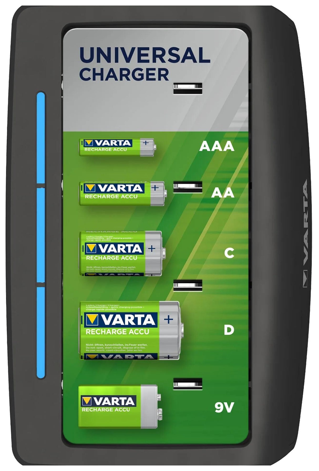 Varta Ladegerät LCD Universal Ladegerät Batterieladegerät AA AAA C Universal Ladegerät