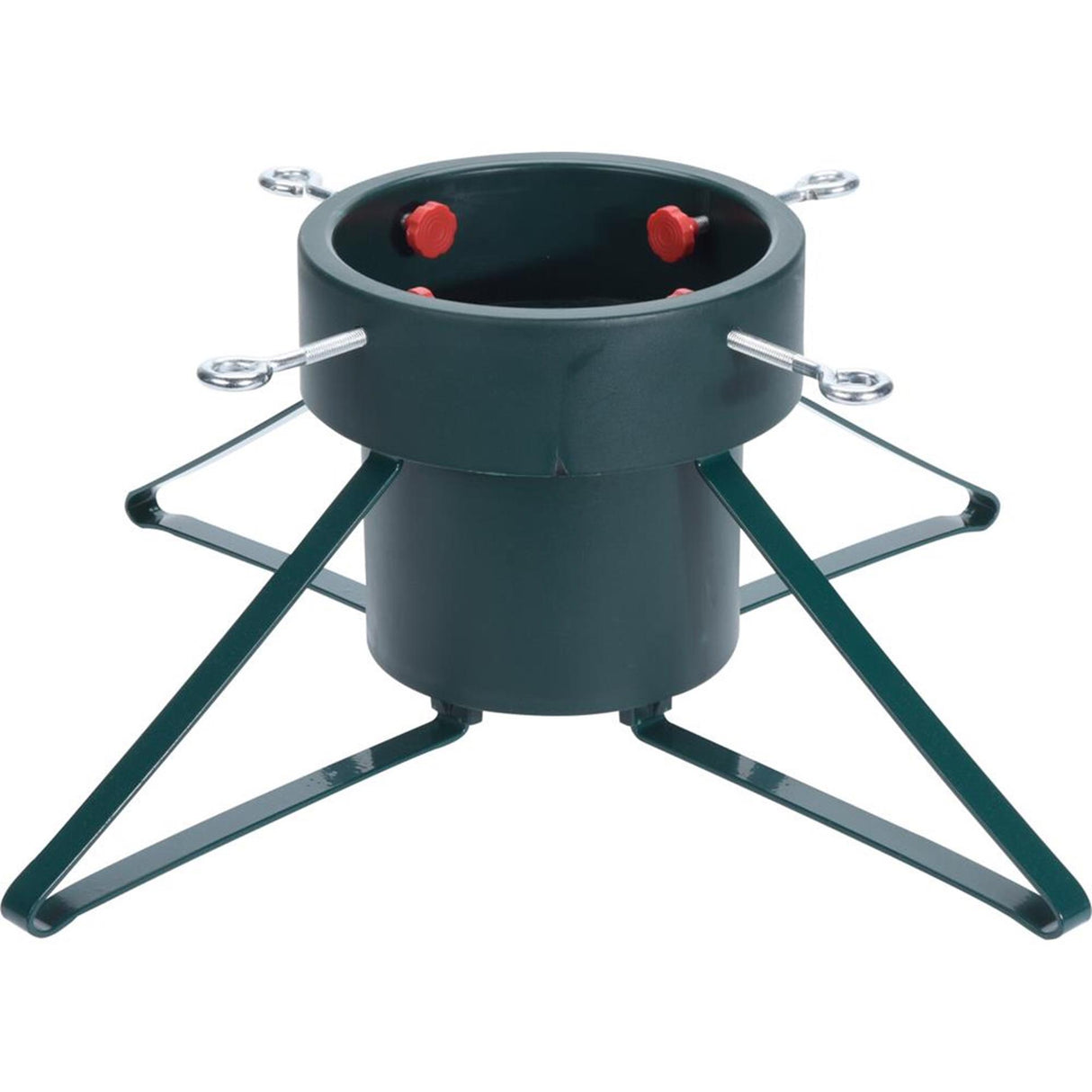 Home styling kerstboomstandaard large groen metaal voor bomen tot 2,5 meter