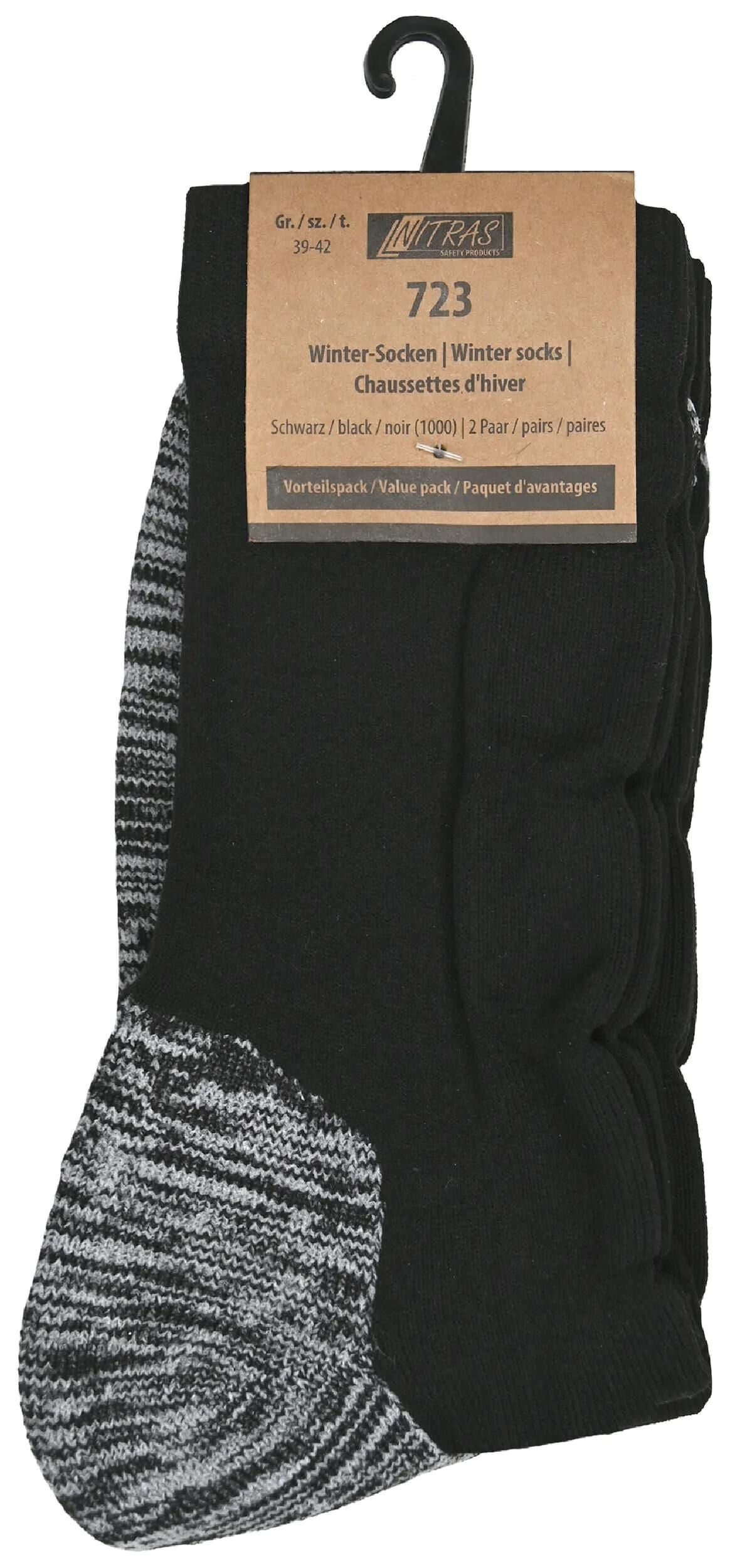 Nitras Sicherheitssocken Nitras Winter Wintersocken SW Gr.43-46 Nitras 1er Pack mit 2 Paar