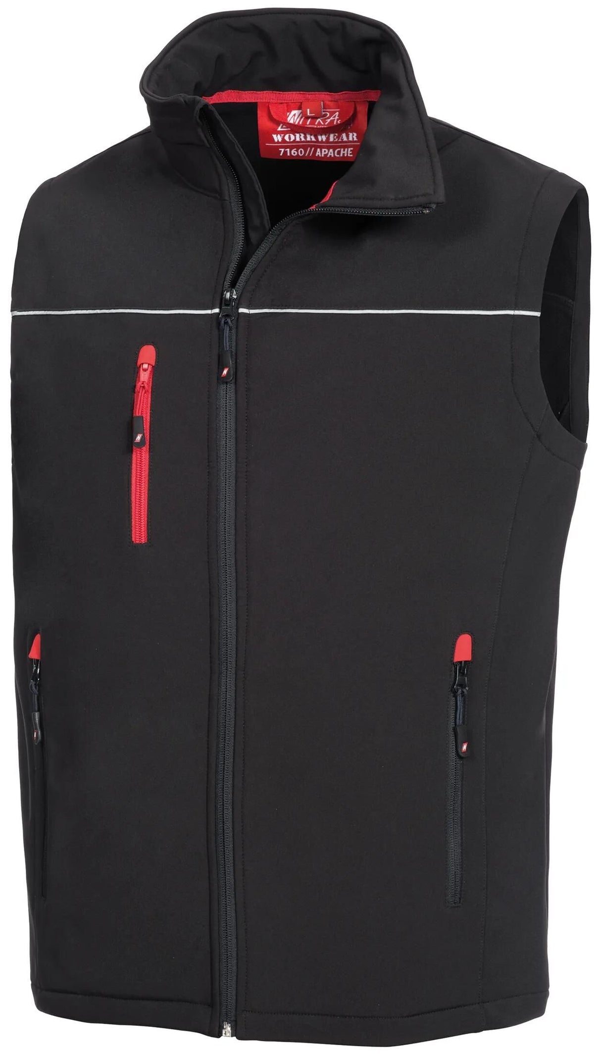 Nitras Safety Nitras Softshellweste Motion Tex Light Softshellweste Größe. XXL Motion Tex hellschwarz
