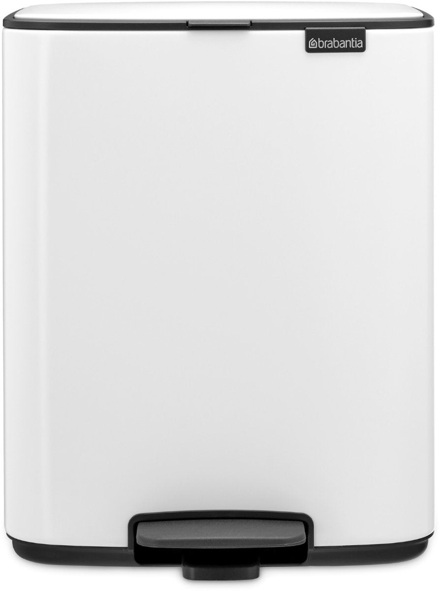 Brabantia Bo Treteimer – 12 Liter – Weiß