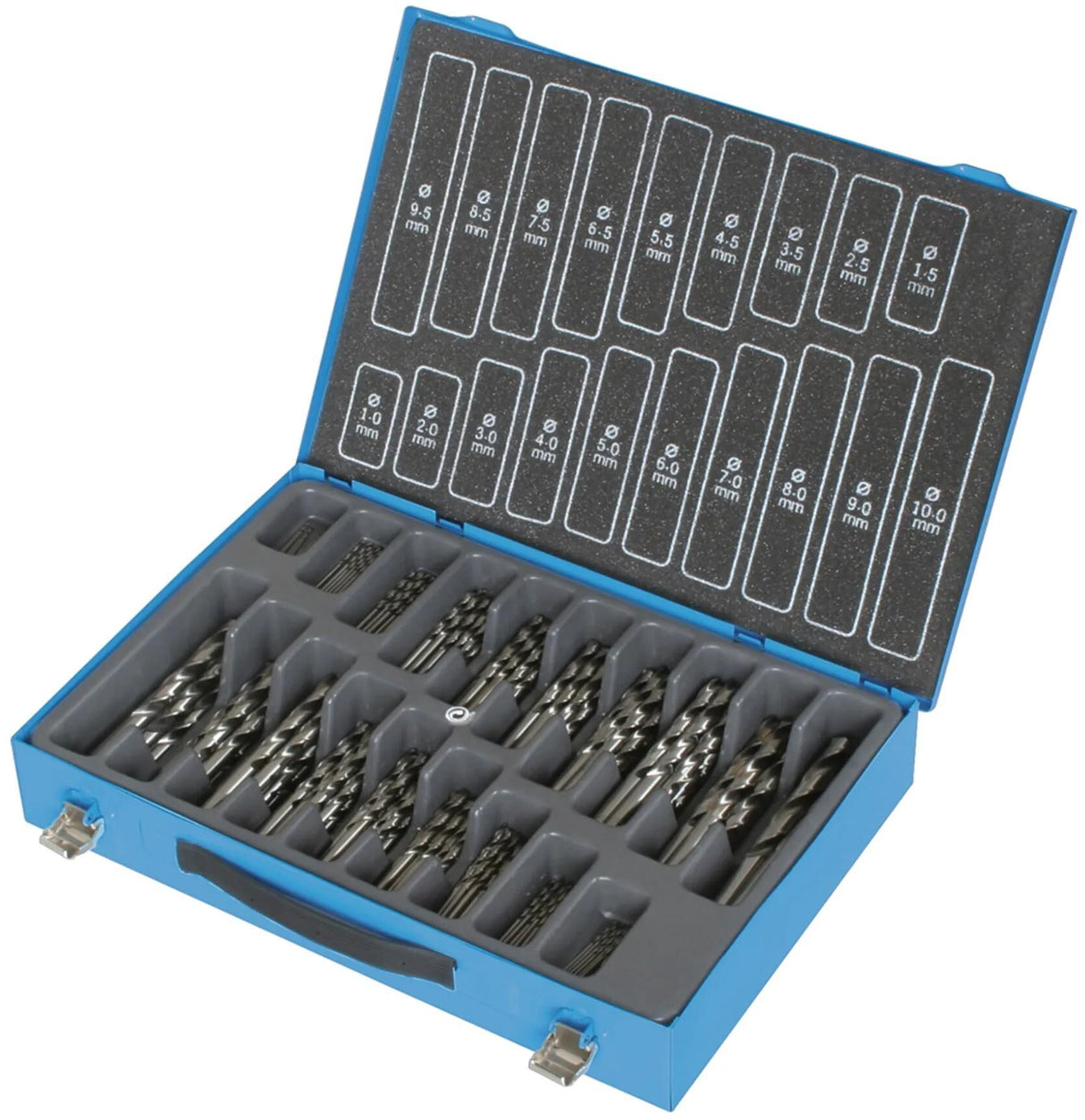 Profi-Spiralbohrer-Set Bohrermagazin DIN 338 170-TLG DIN338