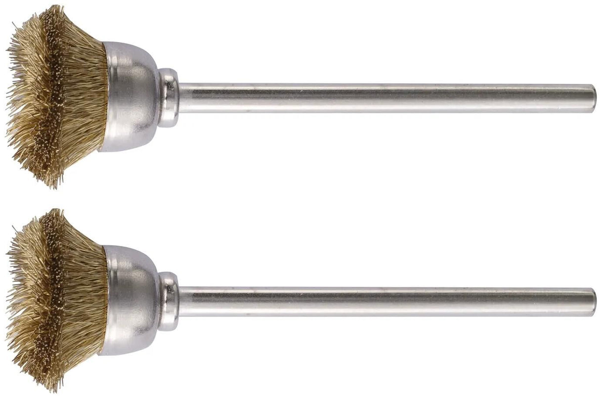 Proxxon Topfbürsten Bürsten m.Schaft 2St d=13mm Messing