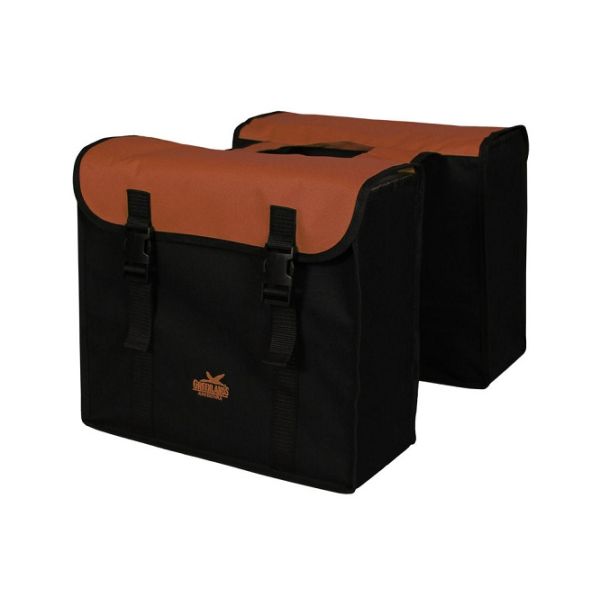 Greenlands Doppel-Fahrradtasche 34 Liter 37 x 33 x 14 cm (2x) – schwarzes Brique