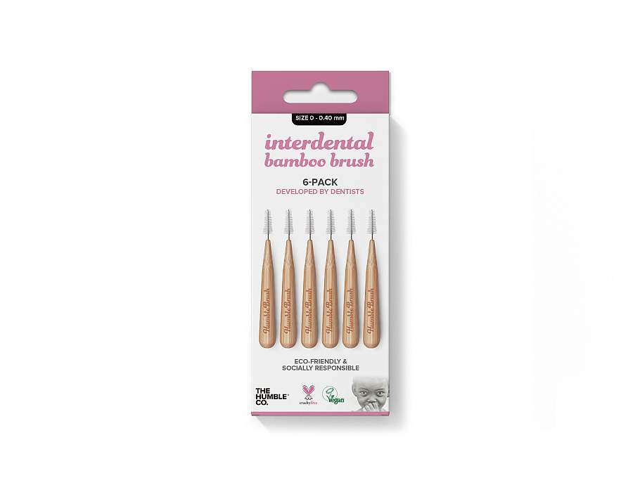 Die bescheidene Co. Interdentalbürste 6 Stück - Lila - 0,40 mm