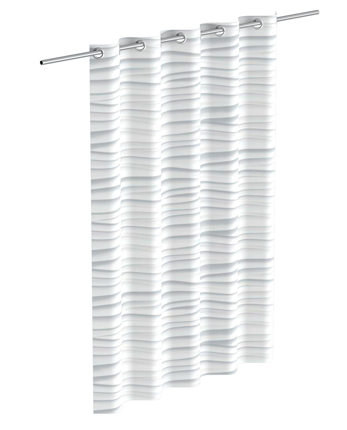 EiSL Duschvorhang mit Golf 200x180x0,2 cm Weiß