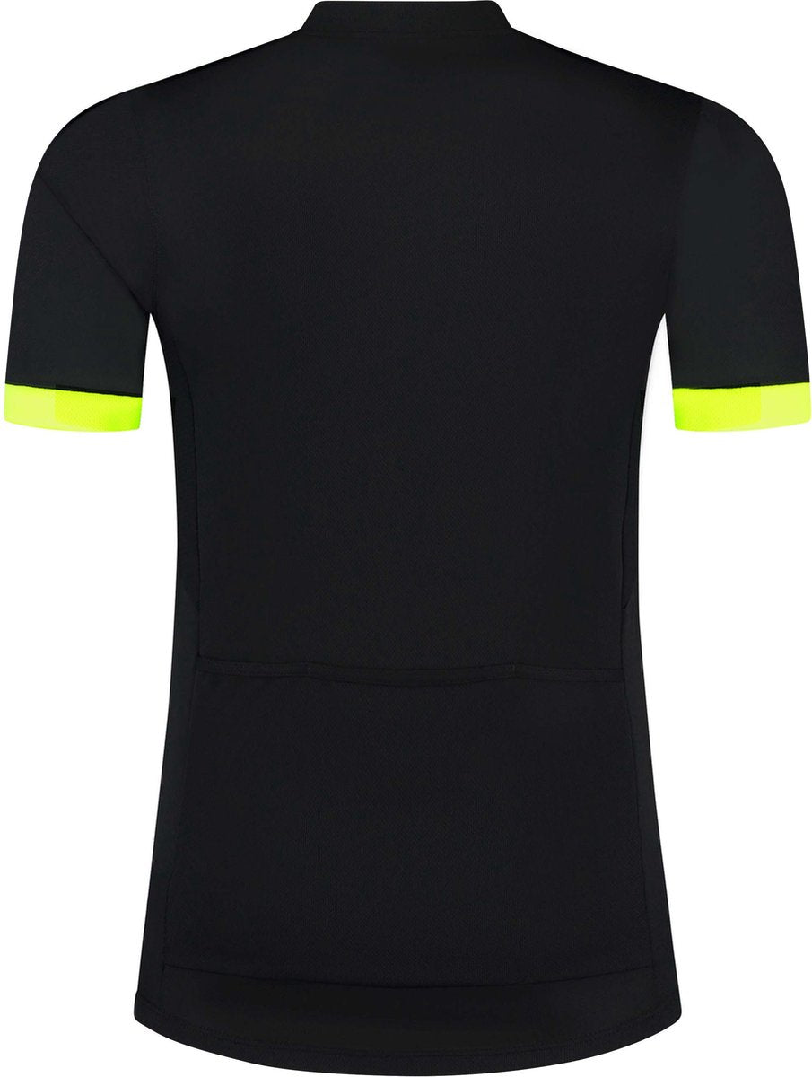 Rogelli core fietsshirt heren - korte mouwen - zwart fluorgeel - l
