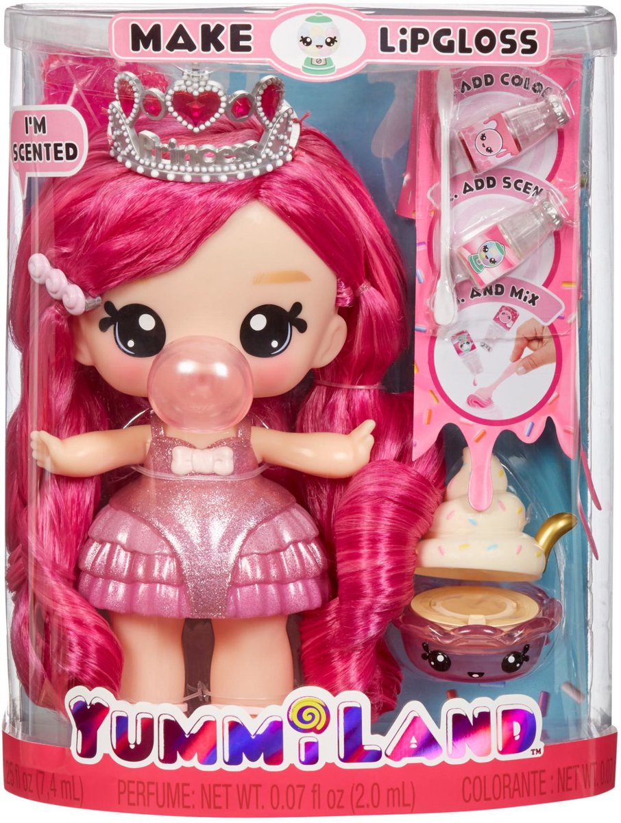 Mga Entertainment Yummiland große Puppe + Lipgloss Pet Bianca Bubblegum