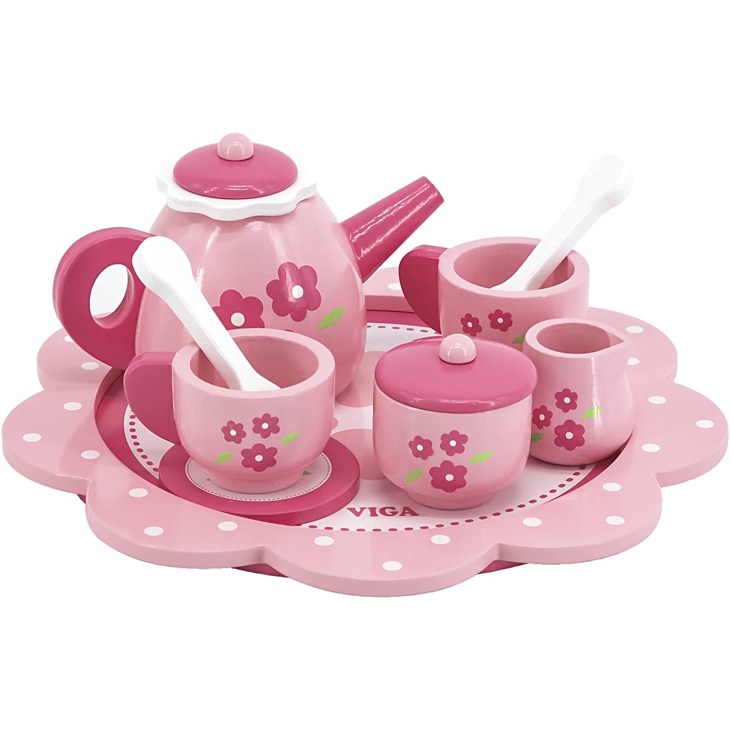 Viga Teeservice, H: 9,5 cm, T 24 cm, 9 Teile 1 Box