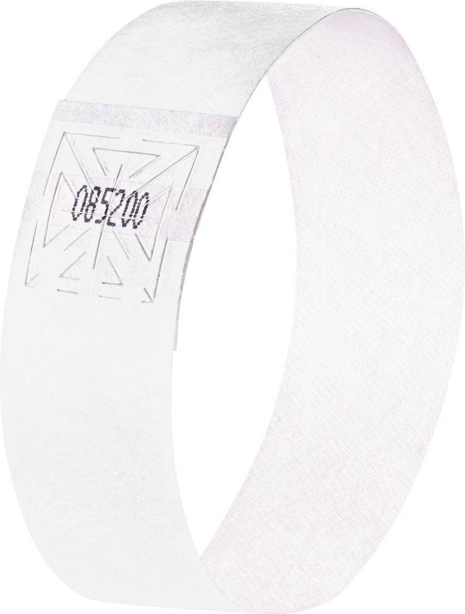 Sigel Event-Armbänder – superweich – 225 x 25 mm – 120 Stück – weiß – si-eb216