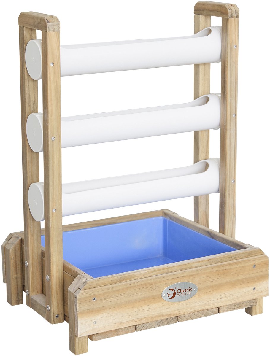 Klassiker Welt Holz Wasser Spieltisch Wasserfall