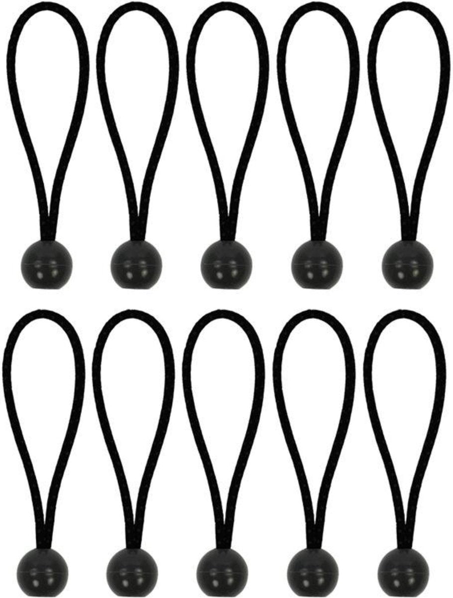 Proplus 365644 tentspannerset zeltspanner-set 10 stück - elastisch 15cm mit kunststoffball 10 stuk(s)