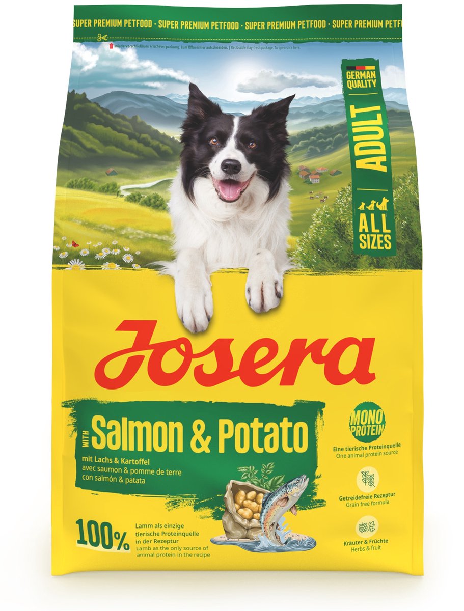 Josera Lachskartoffel – alle Größen für Erwachsene – Hundefutter – 3 kg