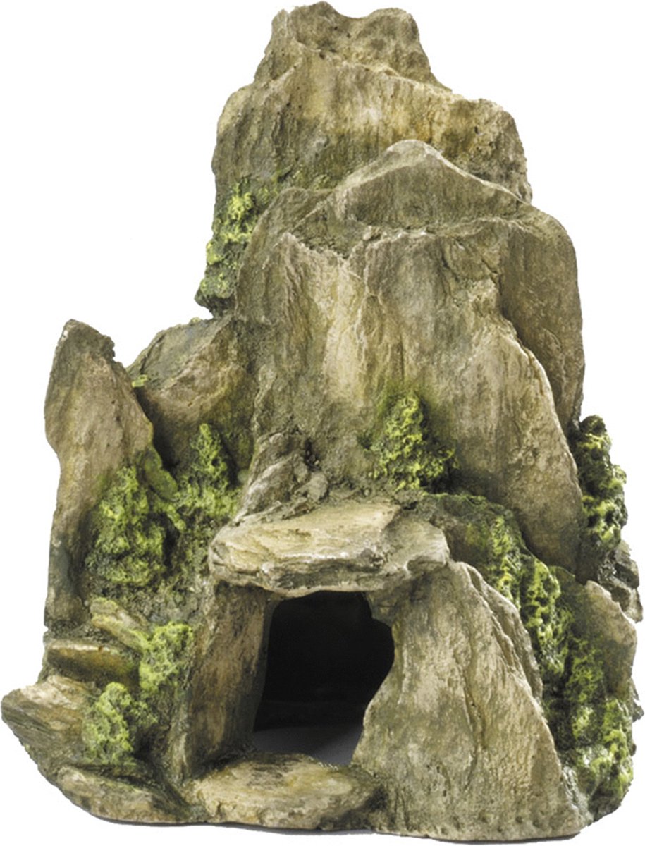 Aqua della aqua d'ella Stein mit Moos - Aquariumdekoration - 19 x 16 cm