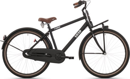 Bikefun Kinderfahrrad Lastenrad 20 Zoll mit Bremsnabe - Mattschwarz