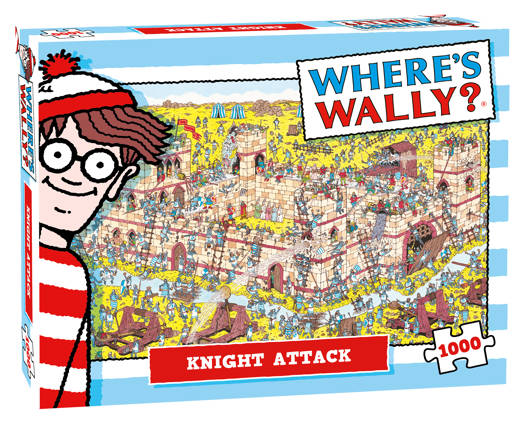 Plenty Gifts-Puzzle „Wo greift Wally Knight an“, 1000 Teile