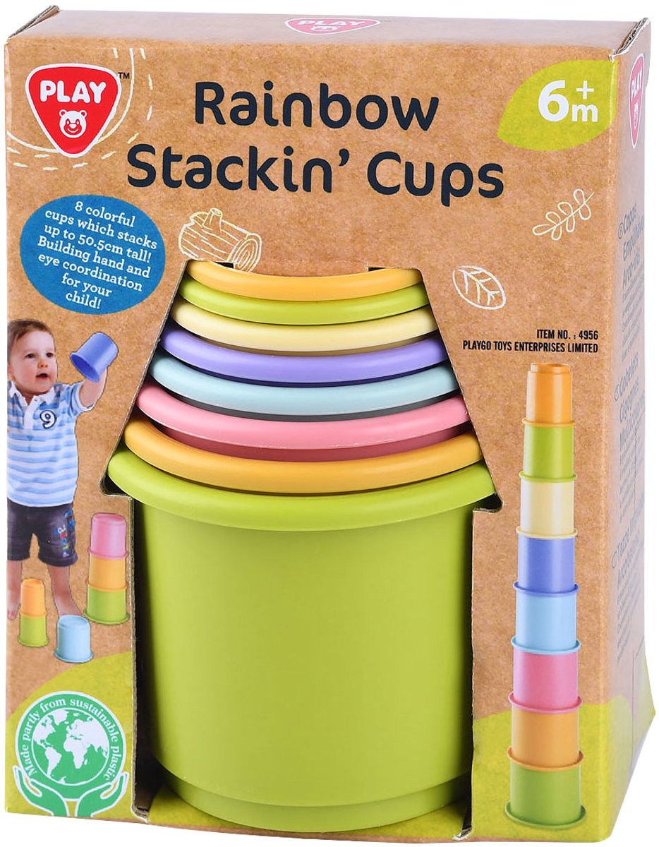 Spiel-Stapelbausteine bunt, 8-tlg.