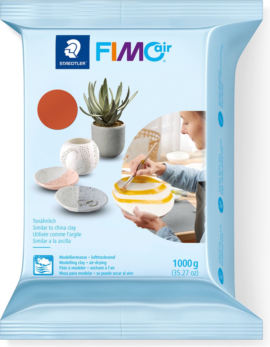 Fimo Air lufttrocknende Modelliermasse – 1 kg – Terrakotta