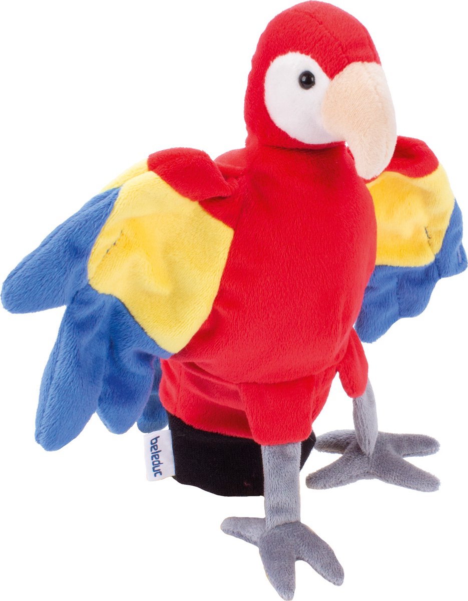 Beleduc - Handpuppe - Papagei - 22 cm