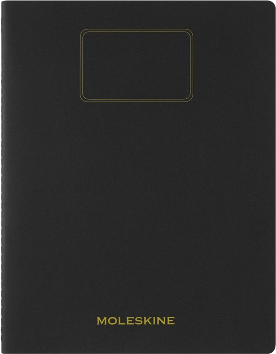 Moleskine-Studentennotizbuch XXL – weiches Kraftpapier – liniert – schwarz