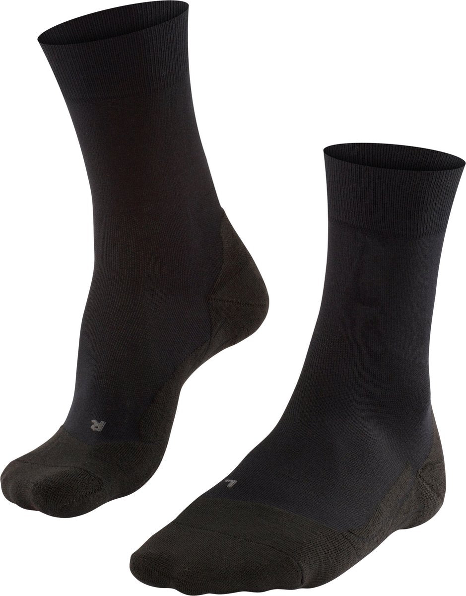 Falke go2 Anti-Blister Baumwolle Funktionsmaterial Golfsocken Herren Schwarz - Größe 42-43
