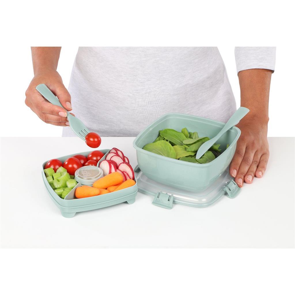 Sistema Sistema Renew Salatschüssel + Besteck 1,1l