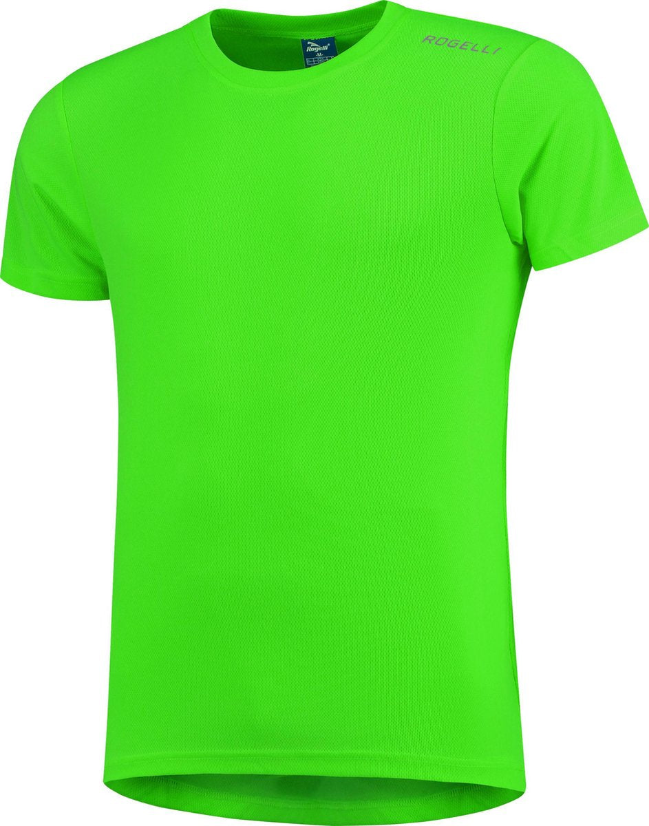 Rogelli promo hardloopshirt heren - korte mouwen - groen - 128 140