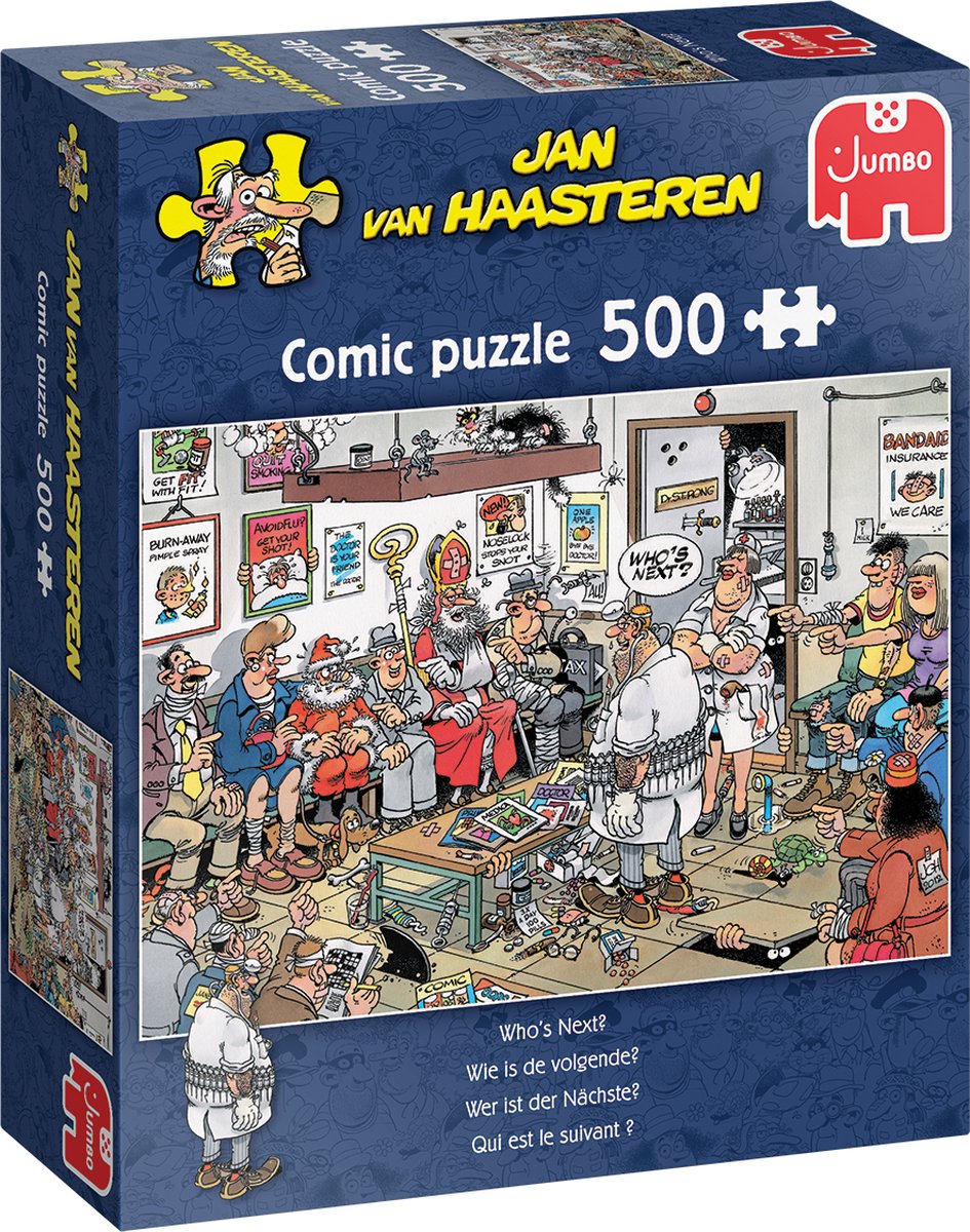 Jan van Haasteren Puzzle, wie man keine Gelegenheitsarbeiten erledigt, 2x1000 Teile.