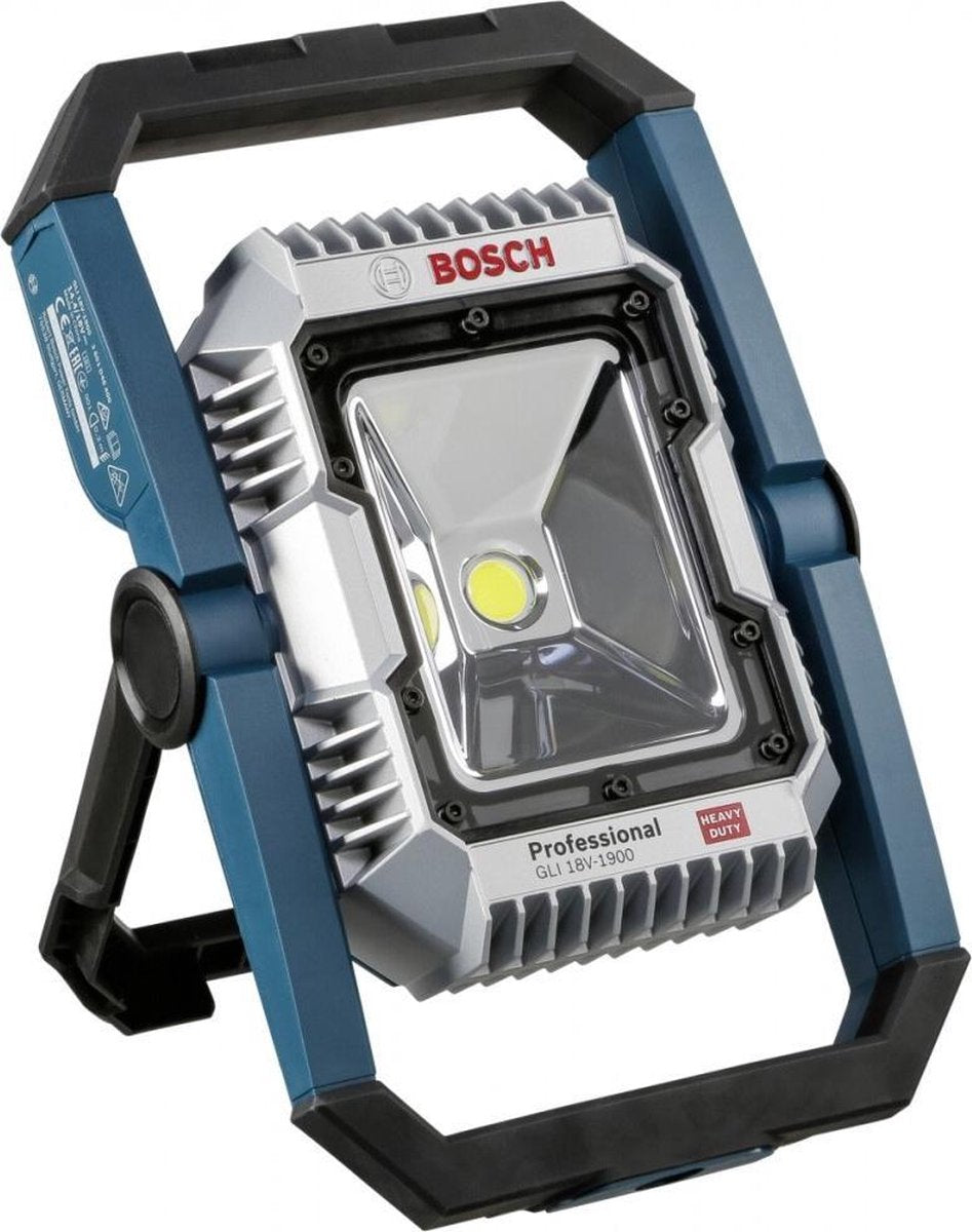 Bosch blaue Akku-Baustellenlampe GLI 18 V-1900 - 0601446400