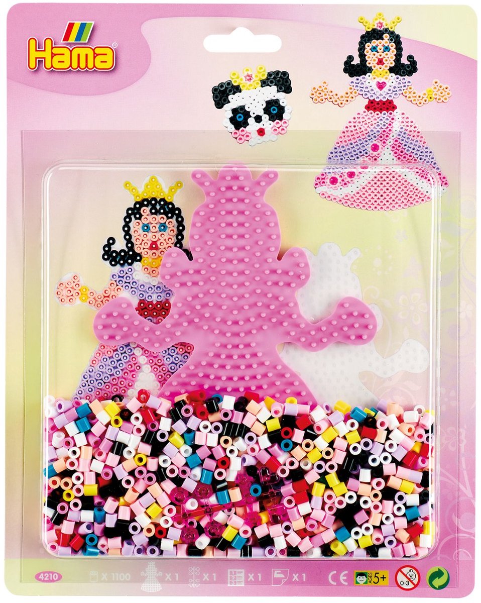 Hama String Perle Set - Prinzessin, 1100st.
