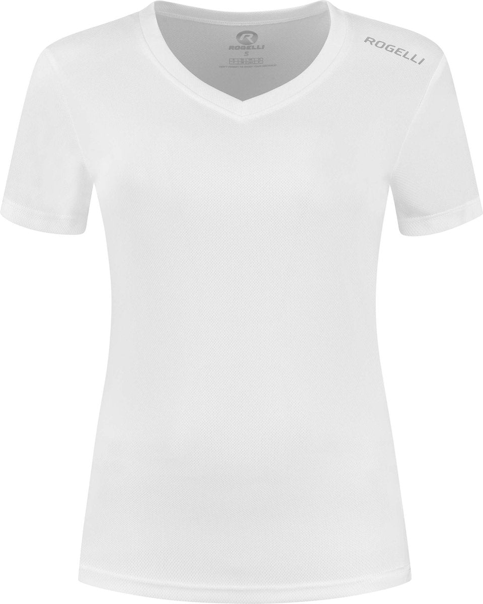 Rogelli promo hardloopshirt dames - korte mouwen - wit - xxl