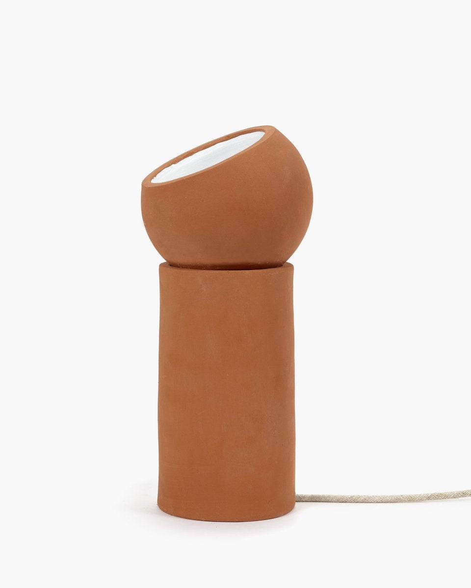 Serax - lauren van driessche terra light - tafellamp m - terracotta bruin - 16 ø - h 39,00cm - 4,50kg